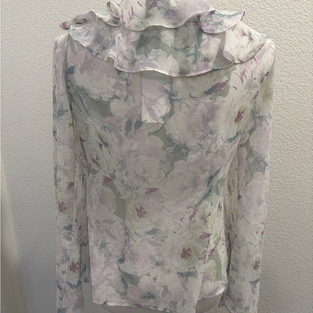 Wayf Pastel  Spring Floral Blouse - Picture 3 of 5